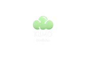 Green cloud logo with text KUMO Matcha, minimalist matcha tea branding